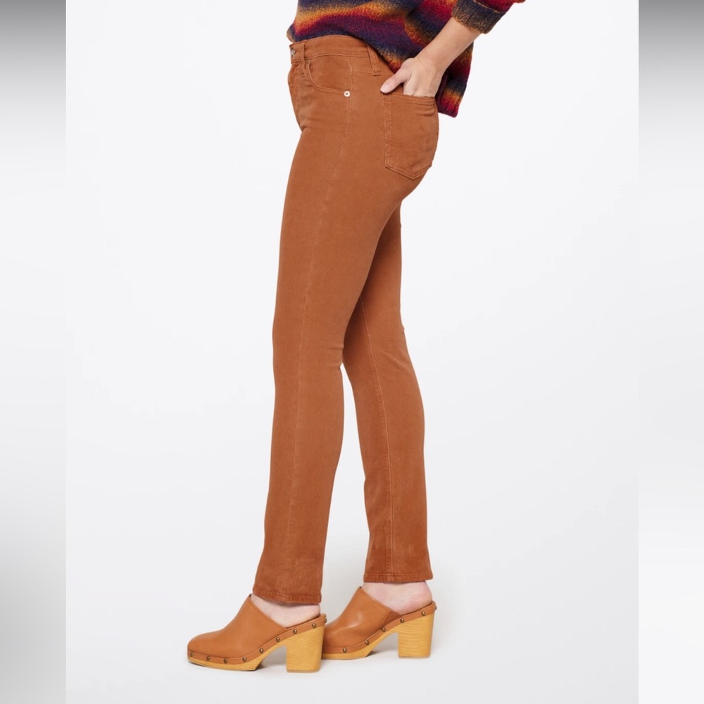 NWT AG Adriano Goldschmied Mari Straight Corduroy Size 2